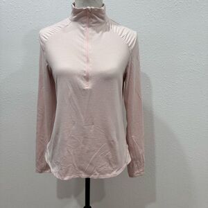 Apana pink sweater quarter zip  size medium